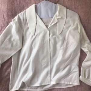 Bow Detail Shirt, Ivory